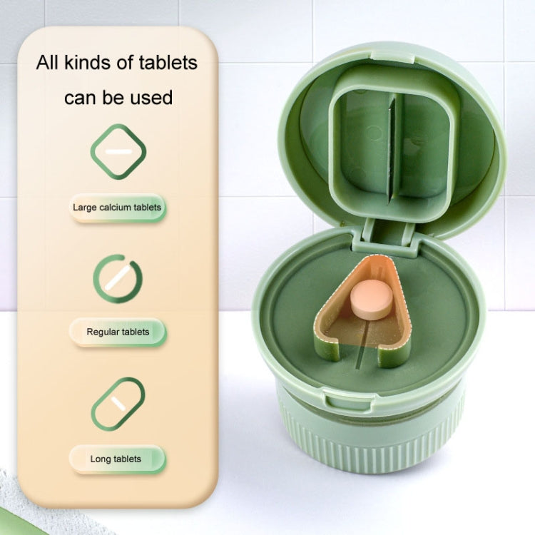 Portable 4 In 1 Mini Pill Box Multifunctional Cutting And Dispensing Device