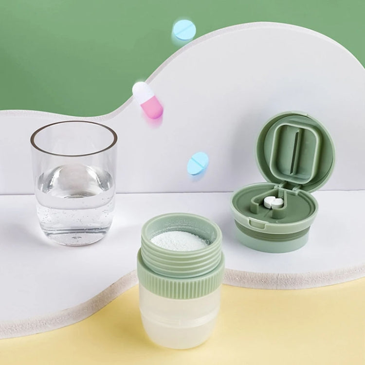 Portable 4 In 1 Mini Pill Box Multifunctional Cutting And Dispensing Device