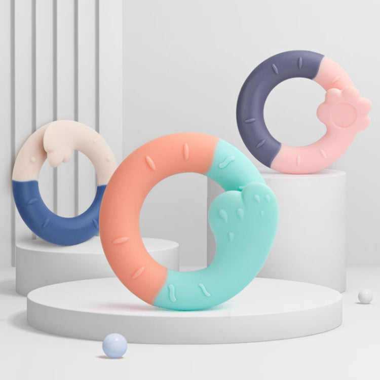 Wave Anti-Feeding Childrens Teether Baby Teething Teether Silicone Toys, Cloud, Wave, Sun