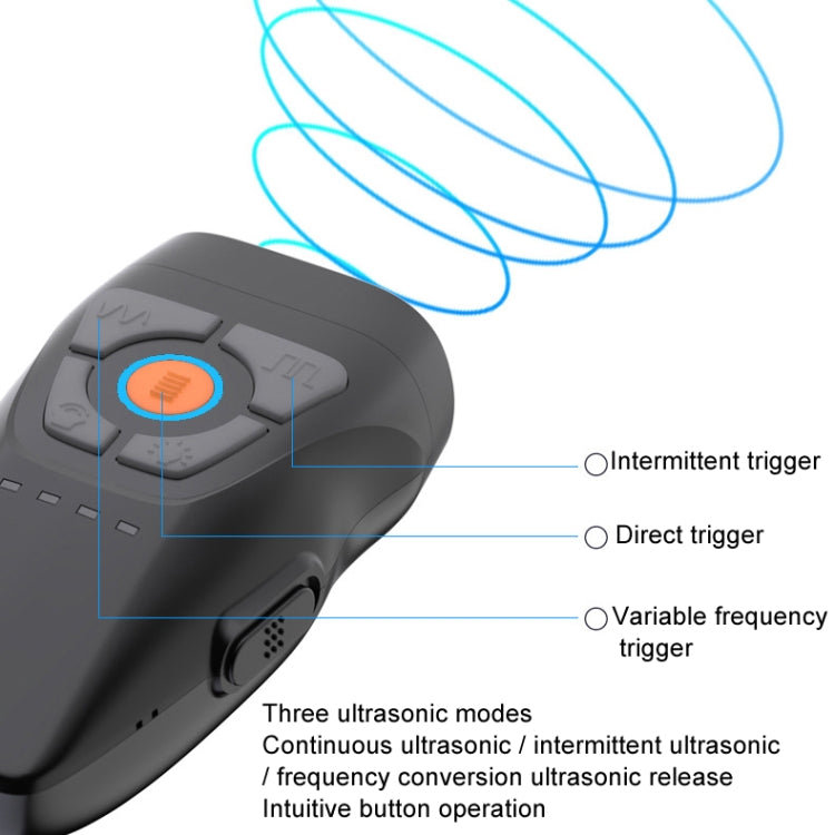 Dual Ultrasonic Repeller Pet Stop Barker With Mobile Power Supply Flashing Lighting Horn Function