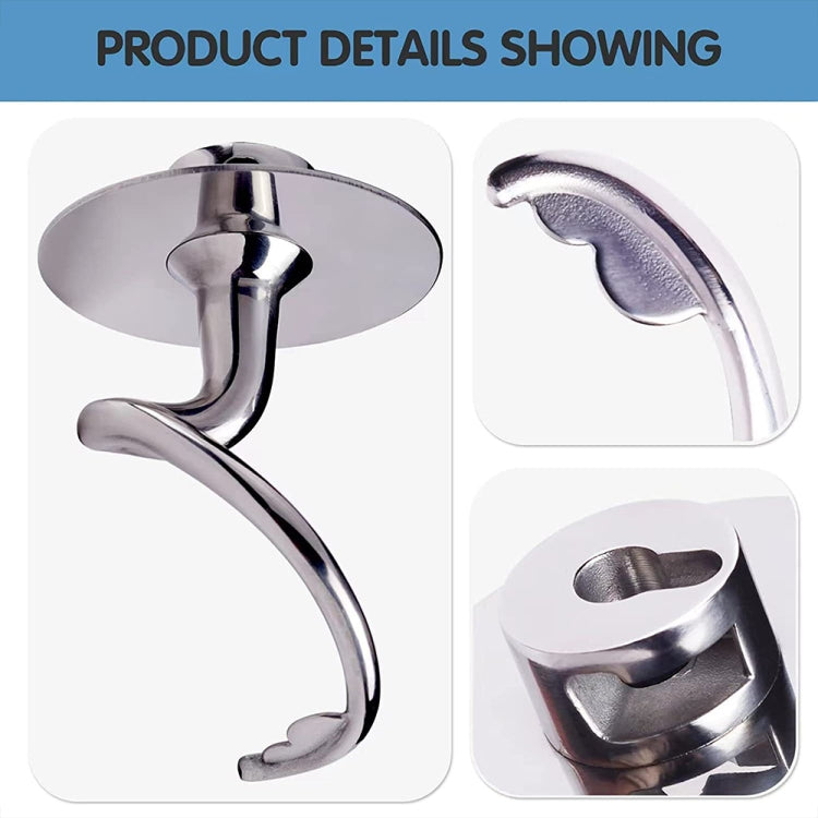 For KitchenAid Stand Mixer 4.5-5QT Stainless Steel Dough Hook Kitchen Machine Accessories, For KitchenAid Stand Mixer 4.5-5QT Dough Hook