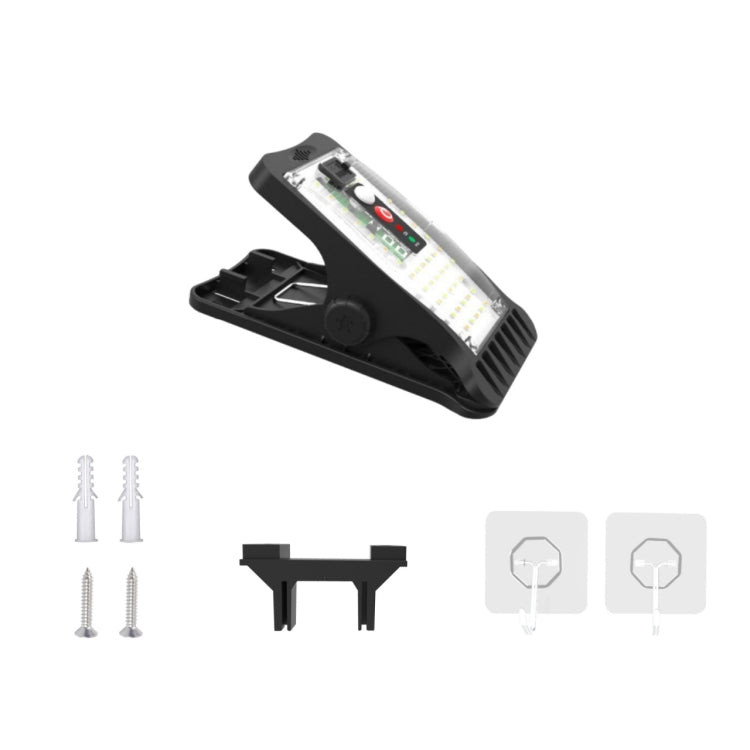 Solar Outdoor Clip Light LED Courtyard Garden Lamp Human Induction Wall Light Emergency Light, Standard Model, Remote Control Model, USB Charging, USB+Remote Control
