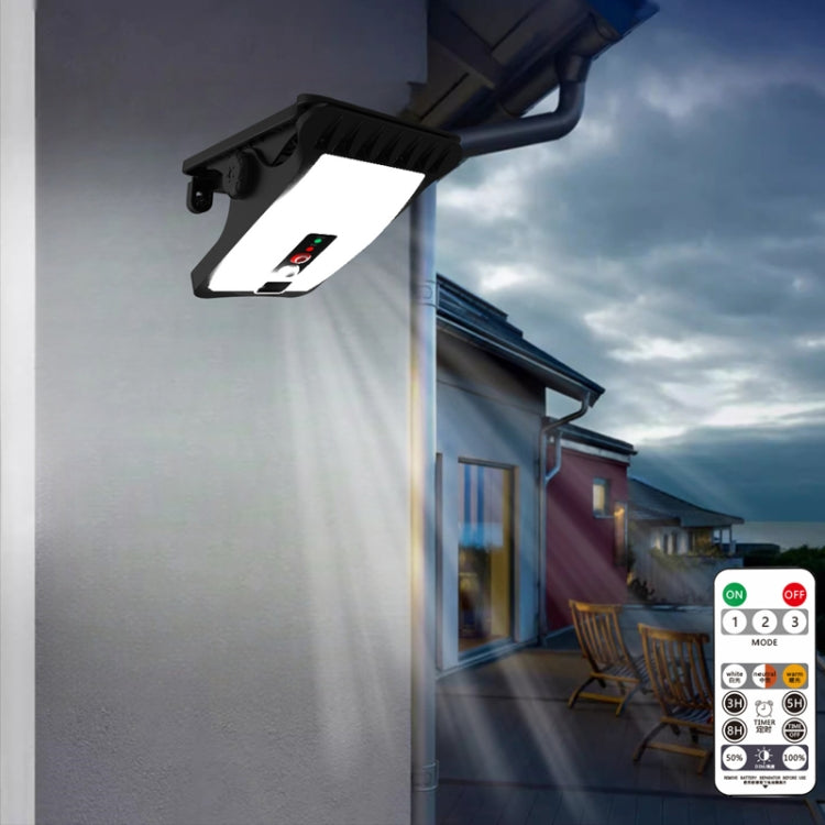 Solar Outdoor Clip Light LED Courtyard Garden Lamp Human Induction Wall Light Emergency Light, Standard Model, Remote Control Model, USB Charging, USB+Remote Control