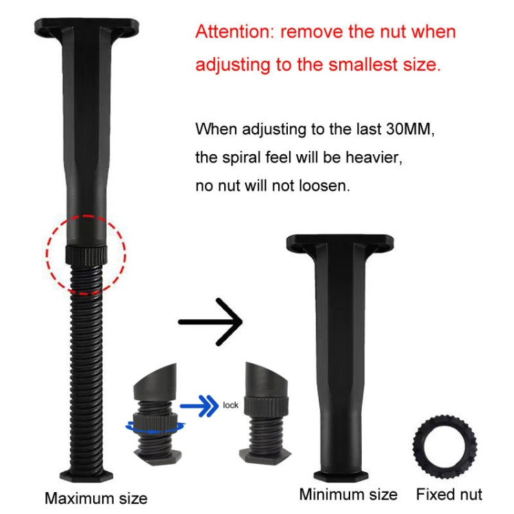 Adjustable Underbed Beam Support Holder Retractable Furniture Booster Bracket, 13-22cm, 15-28cm, 18-34cm, 20-37cm