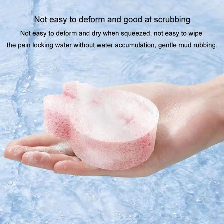 Baby Bathing Wood Pulp Sponge Cute Cartoon Soft Bath Sponge Bath Scrubber, Bear, Bunny, Little Star, Duck