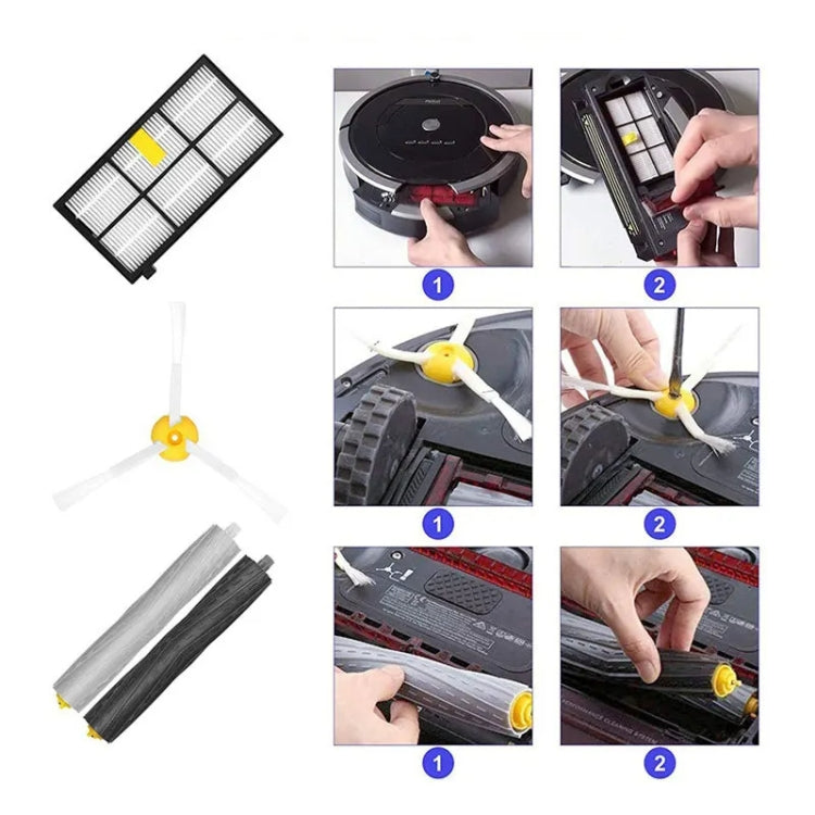 Sweeper Accessories For iRobot Roomba 800 & 900 Series, 2pcs /Set Wheel, 11pcs /Set Filter, 11 In 1, 15 In 1, 19 In 1, 22 In 1