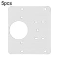 5pcs Cabinet Door Repair Hinge Mounting Plate Hinge Fixing Panel Installing Piece Tool, 80 x 80mm