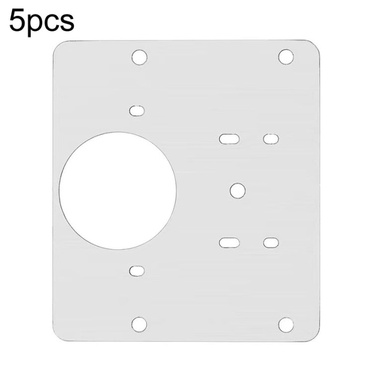 5pcs Cabinet Door Repair Hinge Mounting Plate Hinge Fixing Panel Installing Piece Tool, 80 x 80mm