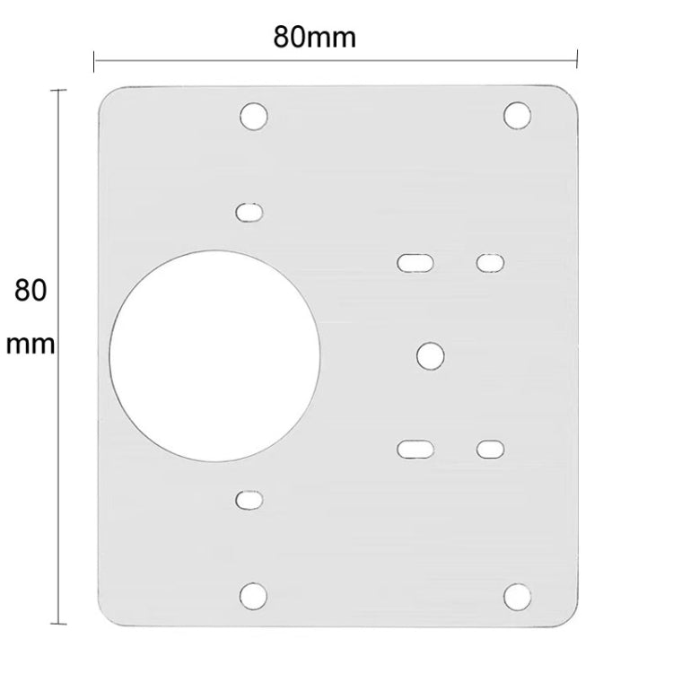5pcs Cabinet Door Repair Hinge Mounting Plate Hinge Fixing Panel Installing Piece Tool, 80 x 80mm