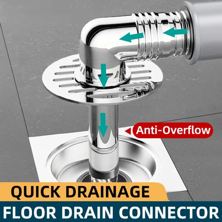Elbow Type Washing Machine Floor Drain Joint Pipe Connector, A1, A2, A3, A4