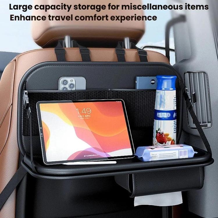 Car Rear Seat Back Storage Bag Large Capacity Foldable Chair Back Storage Pouch