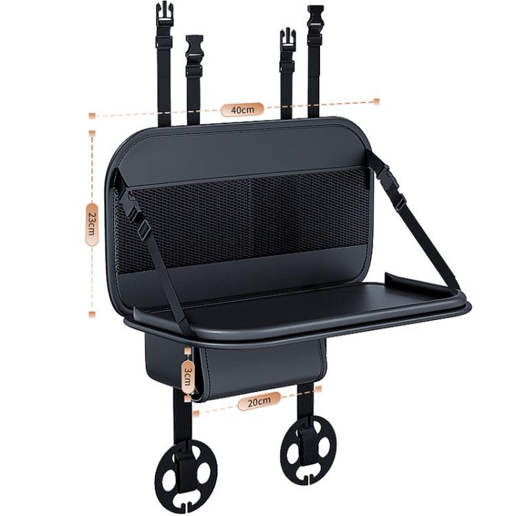 Car Rear Seat Back Storage Bag Large Capacity Foldable Chair Back Storage Pouch