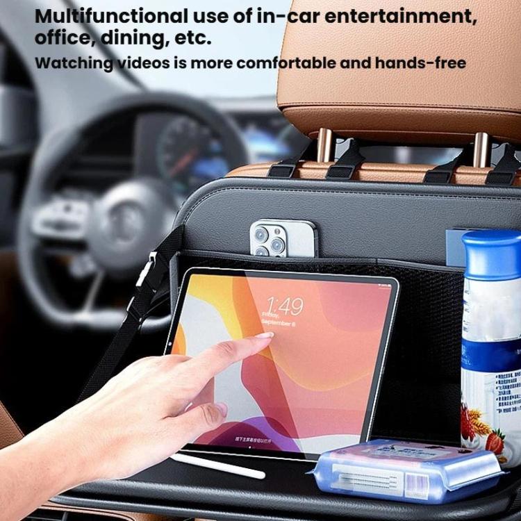 Car Rear Seat Back Storage Bag Large Capacity Foldable Chair Back Storage Pouch