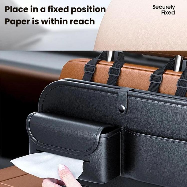 Car Rear Seat Back Storage Bag Large Capacity Foldable Chair Back Storage Pouch