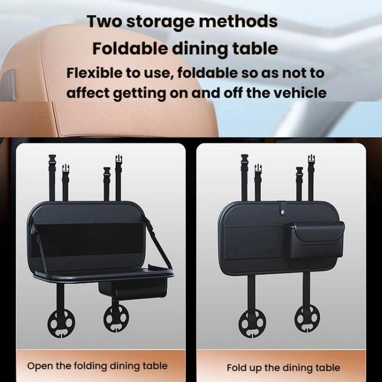 Car Rear Seat Back Storage Bag Large Capacity Foldable Chair Back Storage Pouch
