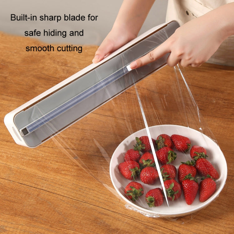 Wall-mounted Magnetic Cling Film Kitchen Paper Storage Cutter