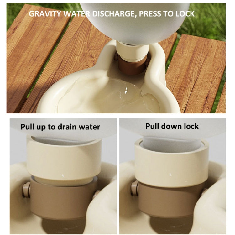 Pet Outdoor Water Cup Portable Foldable Tumbler Kettle, 350ml  White, 500ml White, 350ml Yellow, 500ml Yellow, 350ml Green, 500ml Green
