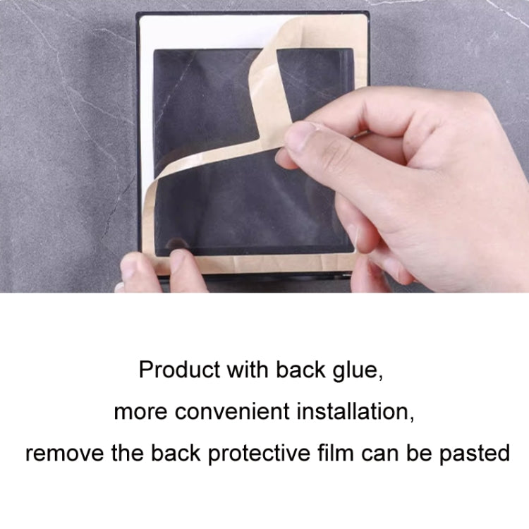 Self-adhesive Switch Socket Anti-leakage Protective Cover Waterproof Box, Type 86 White, Type 86 Black, Type 86 Blue