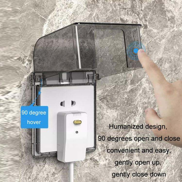 Self-adhesive Switch Socket Anti-leakage Protective Cover Waterproof Box, Type 86 White, Type 86 Black, Type 86 Blue