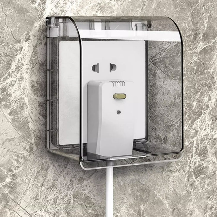 Self-adhesive Switch Socket Anti-leakage Protective Cover Waterproof Box, Type 86 White, Type 86 Black, Type 86 Blue