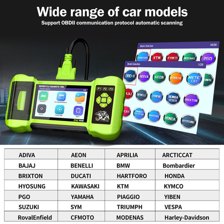 For Harley/Ducati/BMW JDiag Intelligent Heavy Duty Machine Tester, M300