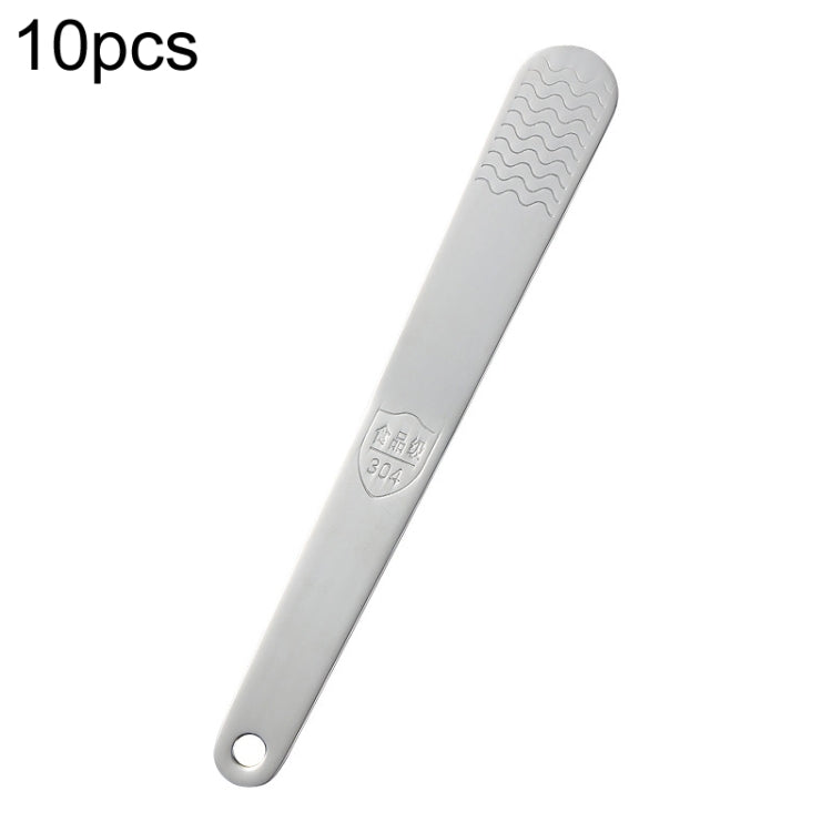 Thickened Stainless Steel Stirring Spoon Kitchen Dumpling Multifunctional Mixing Tool, 10pcs