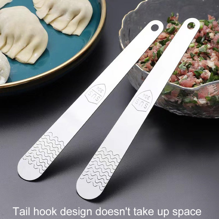 Thickened Stainless Steel Stirring Spoon Kitchen Dumpling Multifunctional Mixing Tool, 10pcs