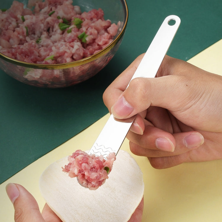 Thickened Stainless Steel Stirring Spoon Kitchen Dumpling Multifunctional Mixing Tool, 10pcs