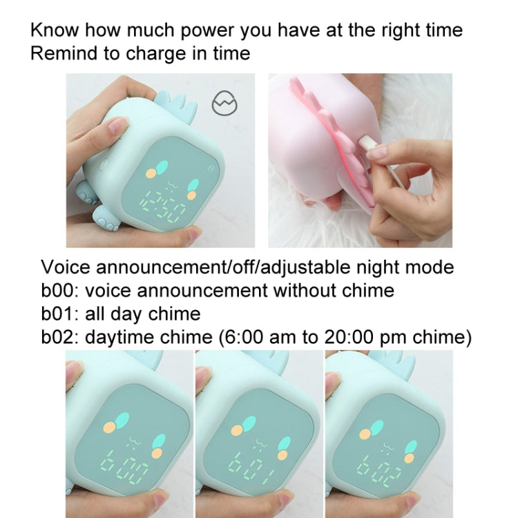 Dinosaur Kids Alarm Clock Electronic Clock Multifunctional Chime Small Alarm Clock