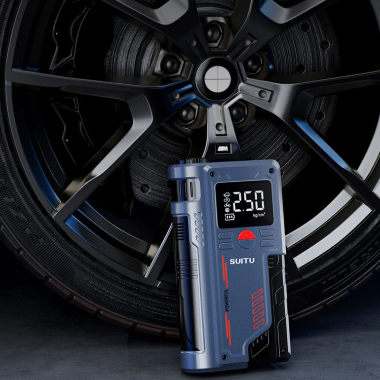 SUITU ST-9631 8pcs /Set Portable Outdoor Car Battery Emergency Start Power Car Inflatable Pump, Ordinary Clip