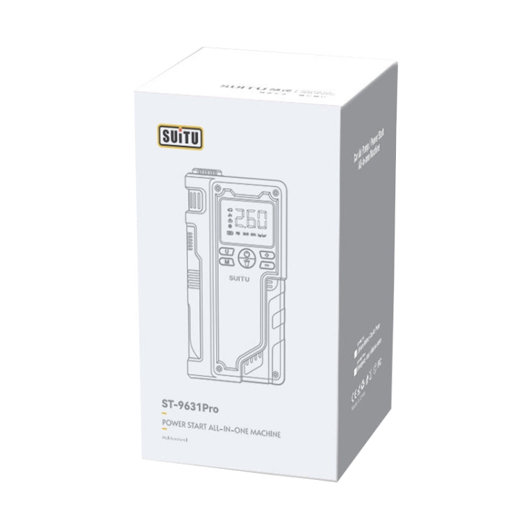 SUITU ST-9631 8pcs /Set Portable Outdoor Car Battery Emergency Start Power Car Inflatable Pump, Ordinary Clip