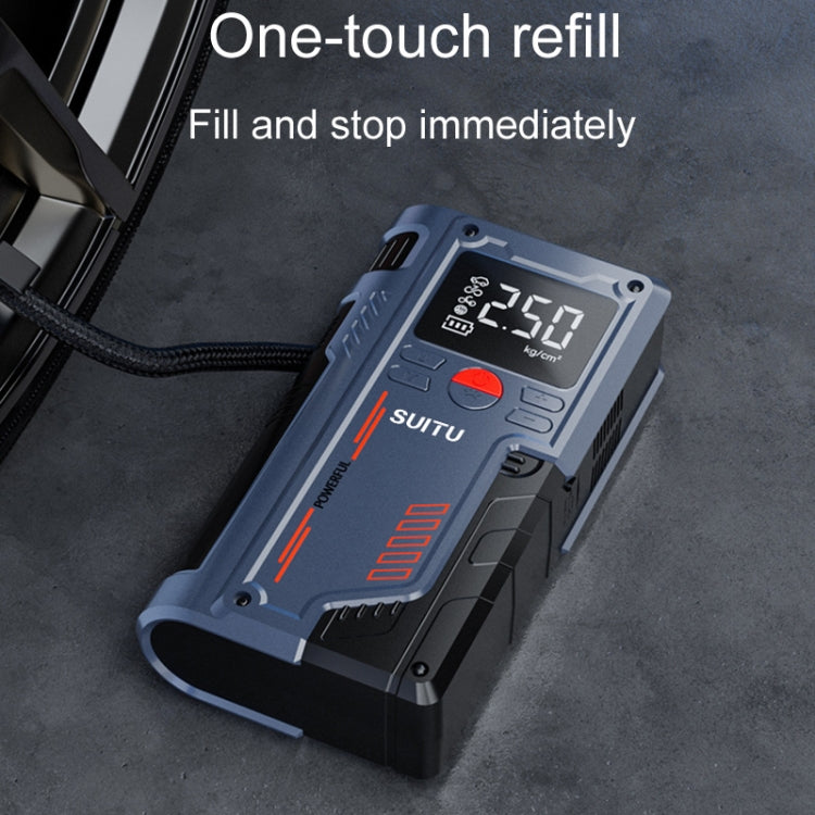 SUITU ST-9631 8pcs /Set Portable Outdoor Car Battery Emergency Start Power Car Inflatable Pump, Ordinary Clip