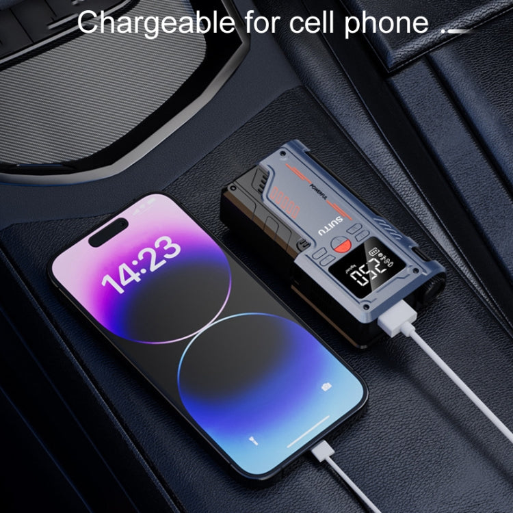 SUITU ST-9631 8pcs /Set Portable Outdoor Car Battery Emergency Start Power Car Inflatable Pump, Ordinary Clip