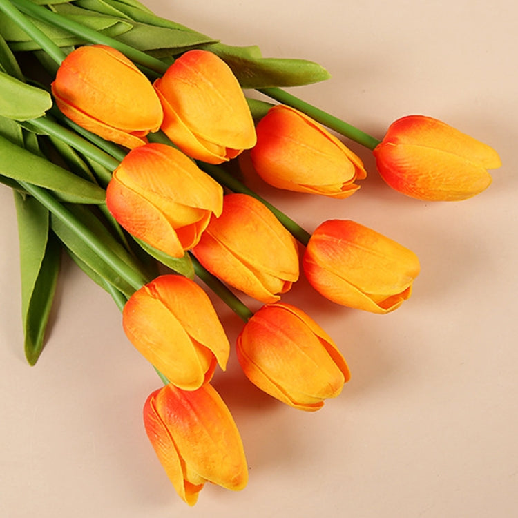 10 In 1 Tulip Bouquet With Paper Bag Home Decoration Simulation Flowers Paper Bag Floral Set Arrangement