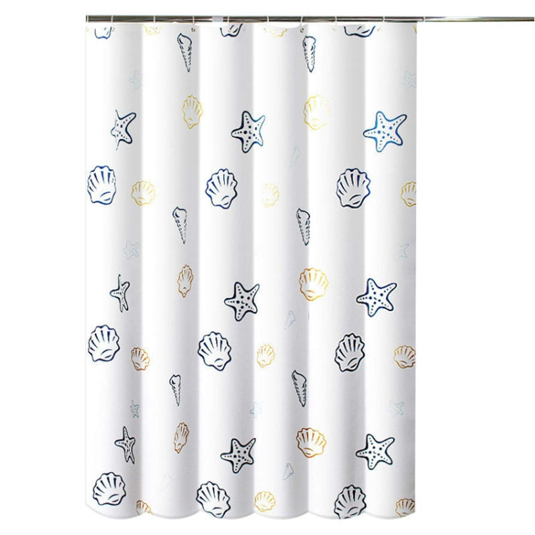 Sea World Polyester Shower Curtain Thickened Waterproof Bathroom Shower Curtain Cloth With Hooks, 80x180cm, 120x180cm, 120x200cm, 150x180cm, 150x200cm, 180x180cm, 180x200cm, 200x180cm, 200x200cm, 240x200cm, 200x240cm, 300x200cm, 100x200cm, 220x200cm   ...