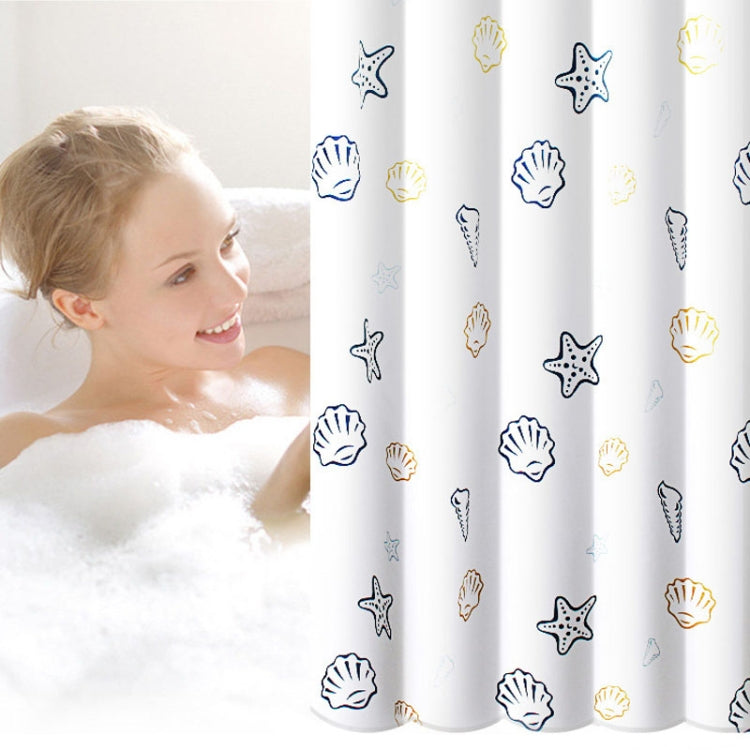 Sea World Polyester Shower Curtain Thickened Waterproof Bathroom Shower Curtain Cloth With Hooks, 80x180cm, 120x180cm, 120x200cm, 150x180cm, 150x200cm, 180x180cm, 180x200cm, 200x180cm, 200x200cm, 240x200cm, 200x240cm, 300x200cm, 100x200cm, 220x200cm   ...