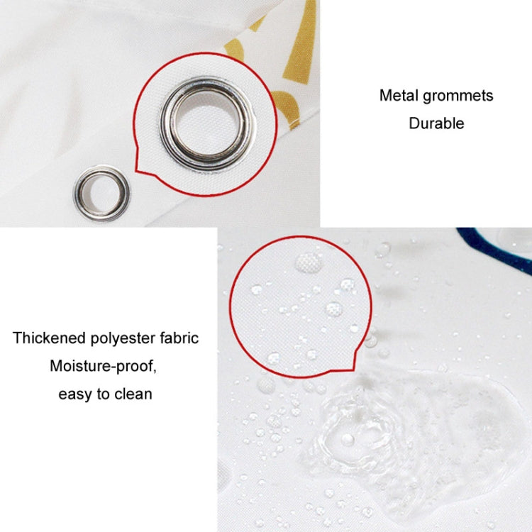 Sea World Polyester Shower Curtain Thickened Waterproof Bathroom Shower Curtain Cloth With Hooks, 80x180cm, 120x180cm, 120x200cm, 150x180cm, 150x200cm, 180x180cm, 180x200cm, 200x180cm, 200x200cm, 240x200cm, 200x240cm, 300x200cm, 100x200cm, 220x200cm   ...