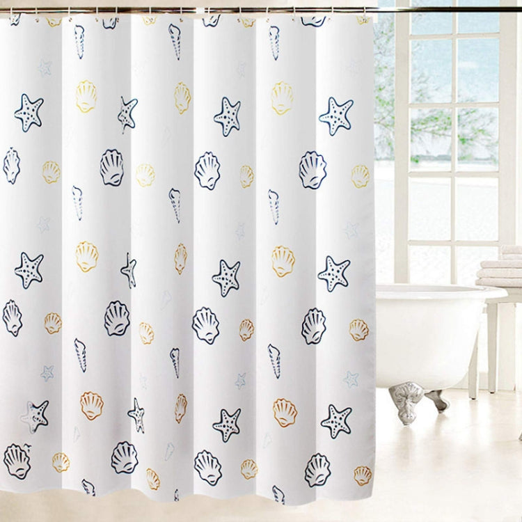 Sea World Polyester Shower Curtain Thickened Waterproof Bathroom Shower Curtain Cloth With Hooks, 80x180cm, 120x180cm, 120x200cm, 150x180cm, 150x200cm, 180x180cm, 180x200cm, 200x180cm, 200x200cm, 240x200cm, 200x240cm, 300x200cm, 100x200cm, 220x200cm   ...