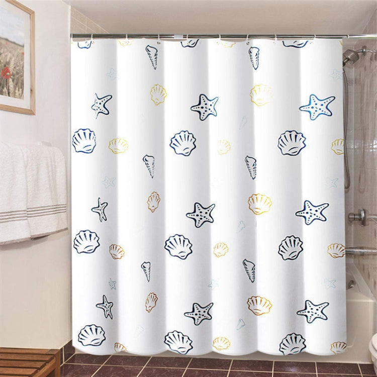 Sea World Polyester Shower Curtain Thickened Waterproof Bathroom Shower Curtain Cloth With Hooks, 80x180cm, 120x180cm, 120x200cm, 150x180cm, 150x200cm, 180x180cm, 180x200cm, 200x180cm, 200x200cm, 240x200cm, 200x240cm, 300x200cm, 100x200cm, 220x200cm   ...