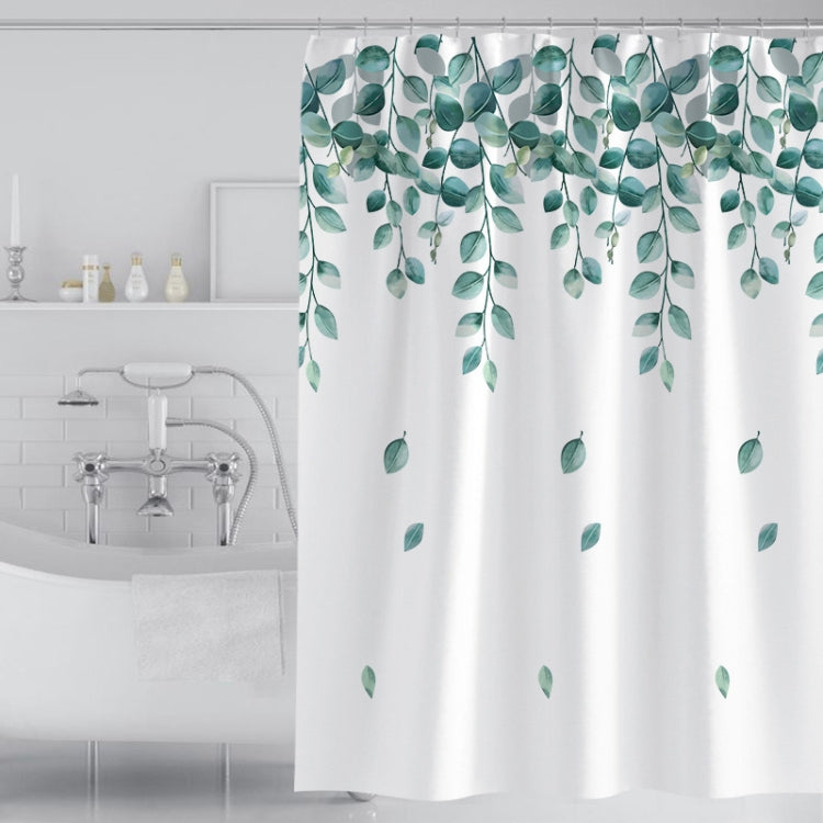 Simple Fresh Style Home Shower Curtain Waterproof Thickened Bathroom Curtain Cloth With Hooks, 80x180cm, 100x180cm, 100x200cm, 120x180cm, 120x200cm, 150x180cm, 150x200cm, 180x180cm, 180x200cm, 200x180cm, 200x200cm, 220x200cm, 240x200cm, 260x200cm      ...