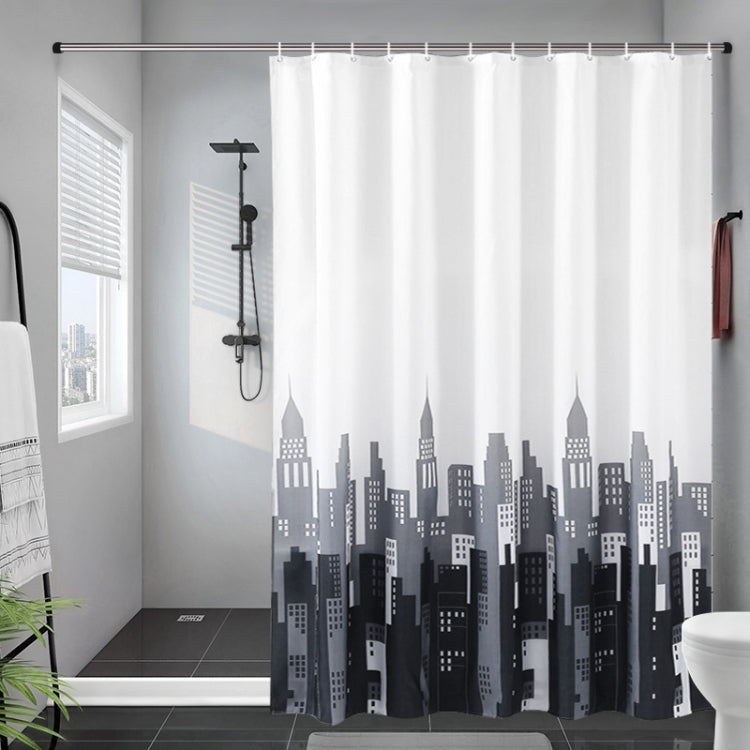 Simple Waterproof Shower Curtain Thickened Polyester Bathroom Shower Curtain Cloth, 100x200cm, 120x200cm, 150x200cm, 180x200cm, 200x200cm, 220x200cm, 240x200cm, 260x200cm, 280x200cm, 300x200cm, 150x180cm, 180x180cm, 200x180cm, 100x180cm, 120x180cm