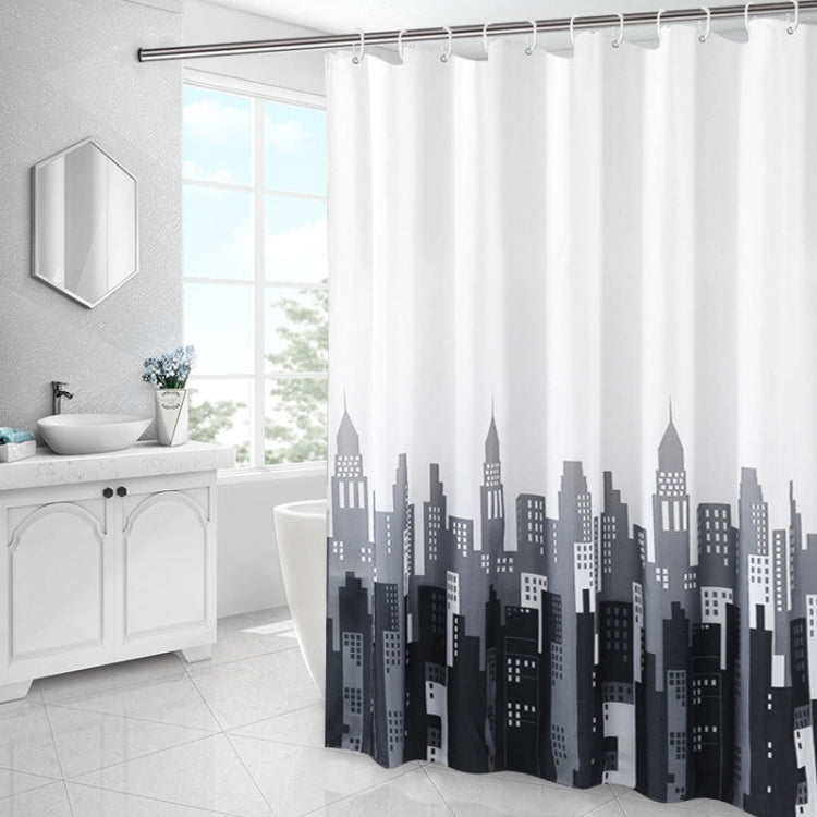 Simple Waterproof Shower Curtain Thickened Polyester Bathroom Shower Curtain Cloth, 100x200cm, 120x200cm, 150x200cm, 180x200cm, 200x200cm, 220x200cm, 240x200cm, 260x200cm, 280x200cm, 300x200cm, 150x180cm, 180x180cm, 200x180cm, 100x180cm, 120x180cm