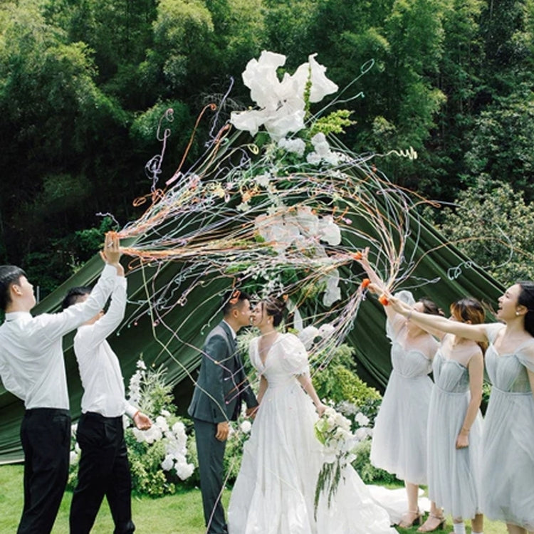 Hand Throwing Rings Ribbon Wedding Bar Atmosphere Stage Magic Props
