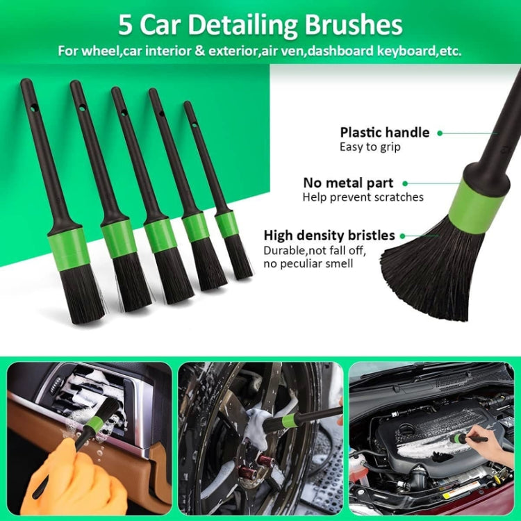 Car Cleaning Brush Polishing Waxing Car Detailing, 21pcs /Set