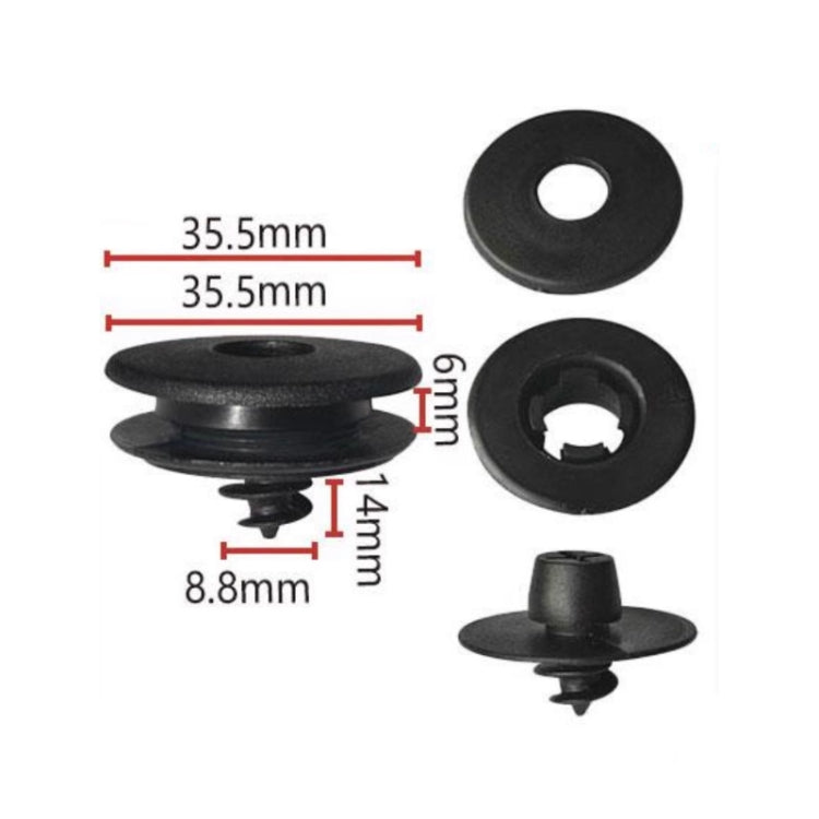 10pcs Double-layer Foot Pad Plastic Fixing Buckle, 10pcs Buckle