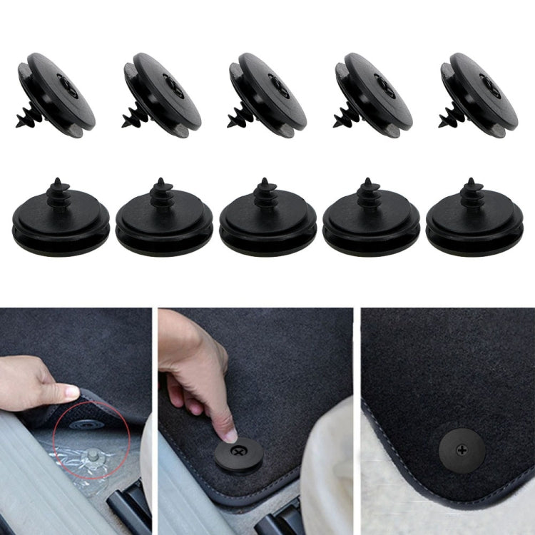 10pcs Double-layer Foot Pad Plastic Fixing Buckle, 10pcs Buckle