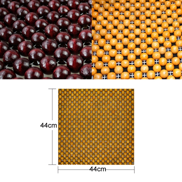 44x44cm Summer Car Pure Wood Beads Square Seat Cushion