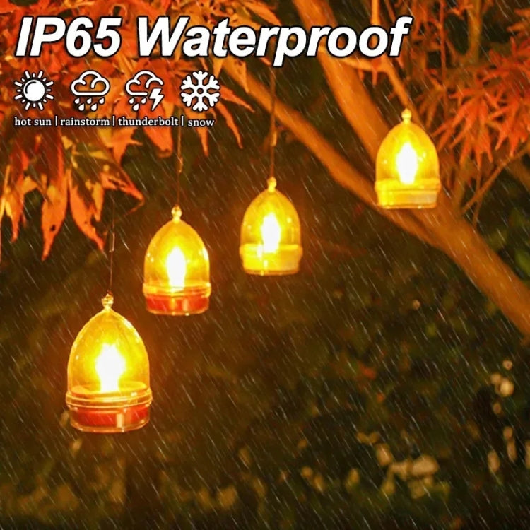 Solar Candle Light Outdoor Courtyard Villa Garden Waterproof Decoration Light, Heart Mode White Shell, Heart Model Red Shell, Round Model White Shell, Round Model Red Shell