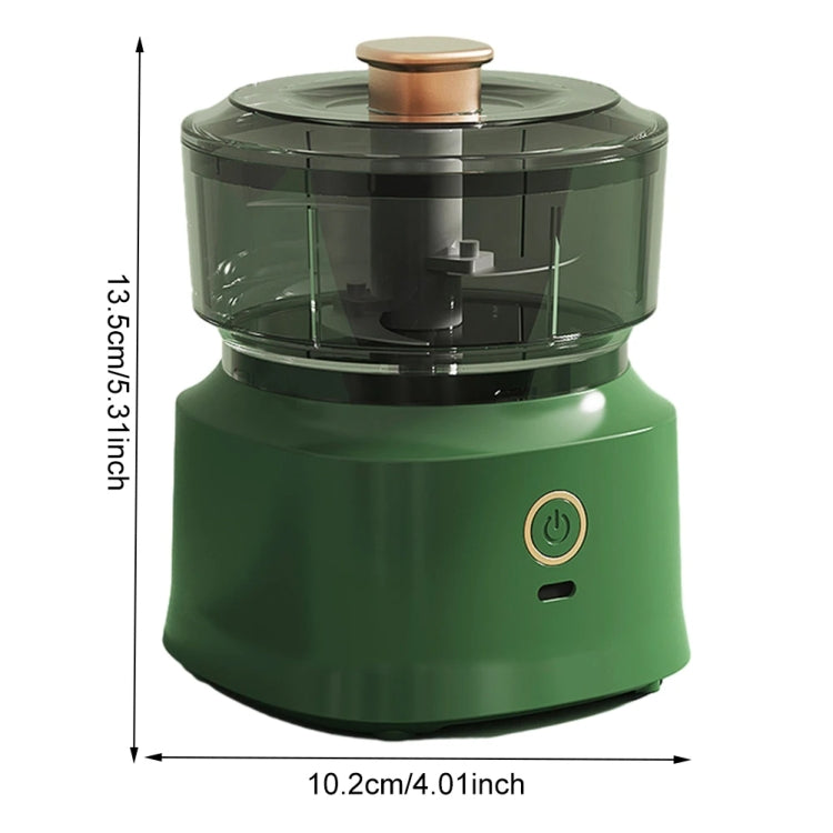 JRQ-01 Home Wireless Electric Meat Grinder Kitchen Garlic Pounder, Long-press, Double-click, Electroplated Double-click