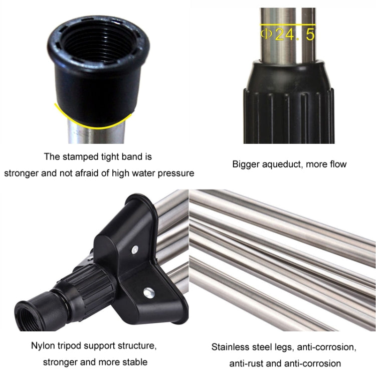 Tripod + Mag Sprinkler Automatic Rotating Garden Irrigation Sprinkler
